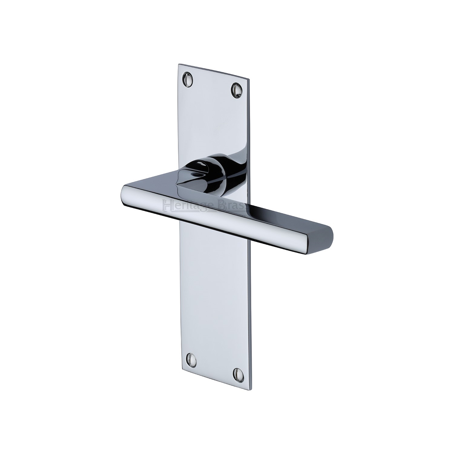Heritage Brass Door Handle Lever Latch Trident Design