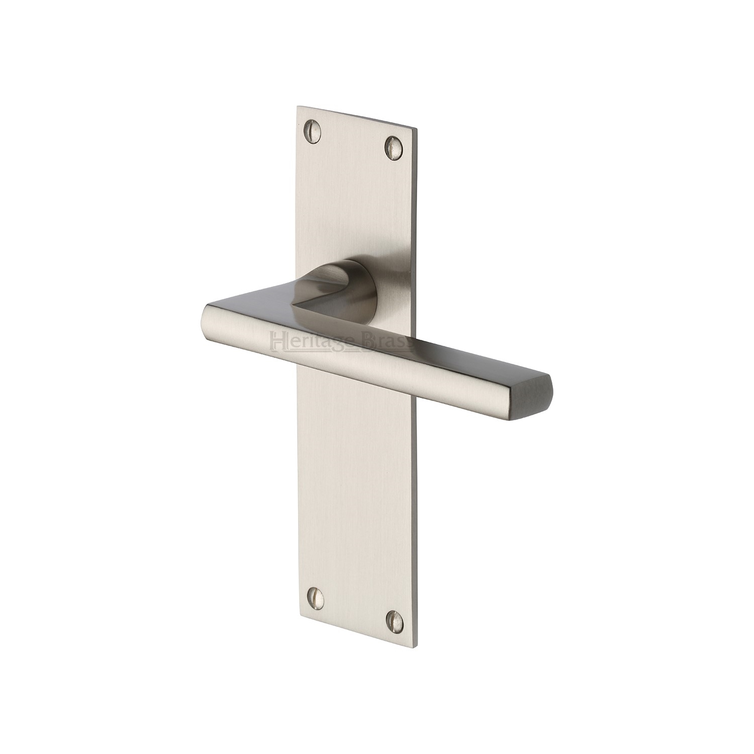Heritage Brass Door Handle Lever Latch Trident Design