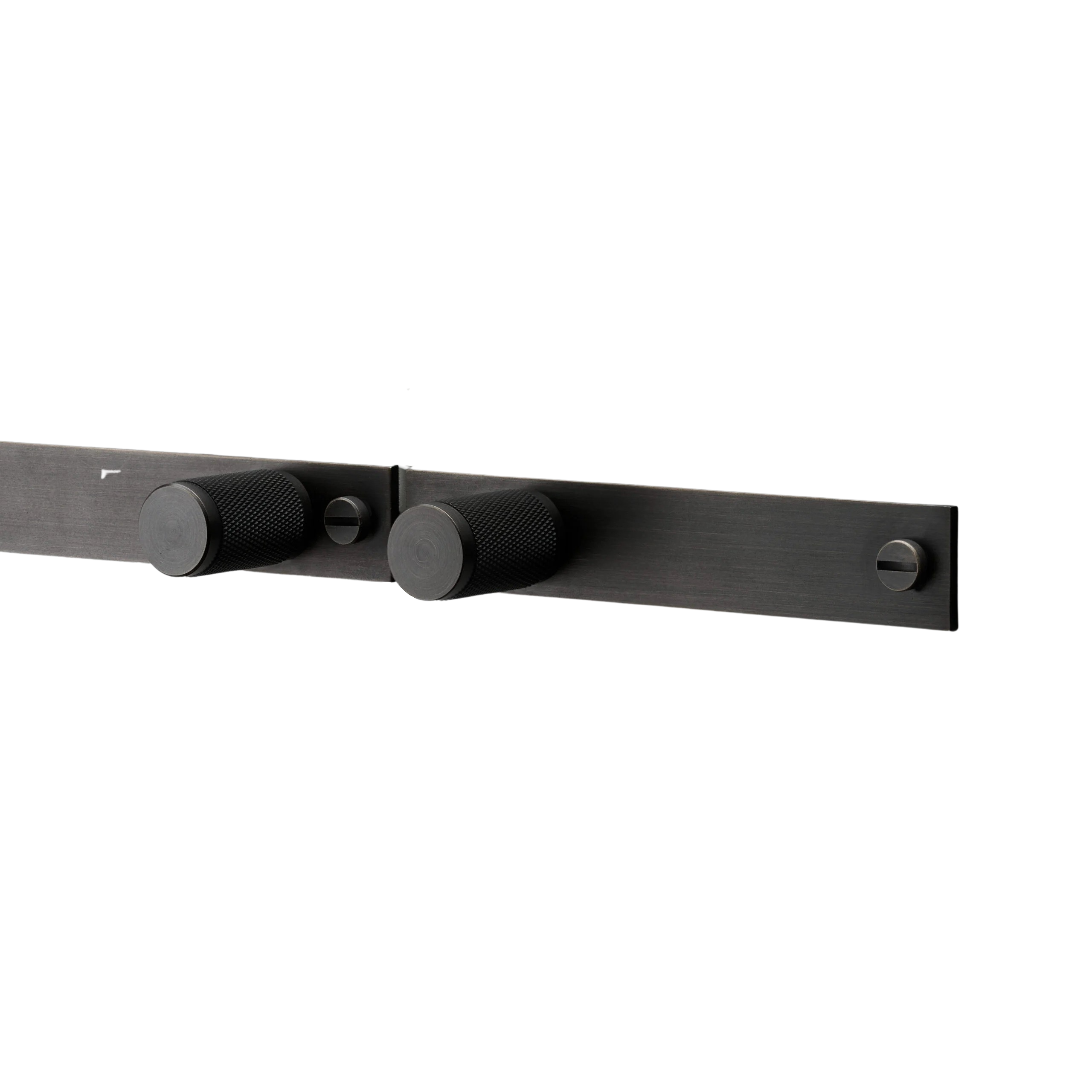 Knurled Furniture Knob on Plate
