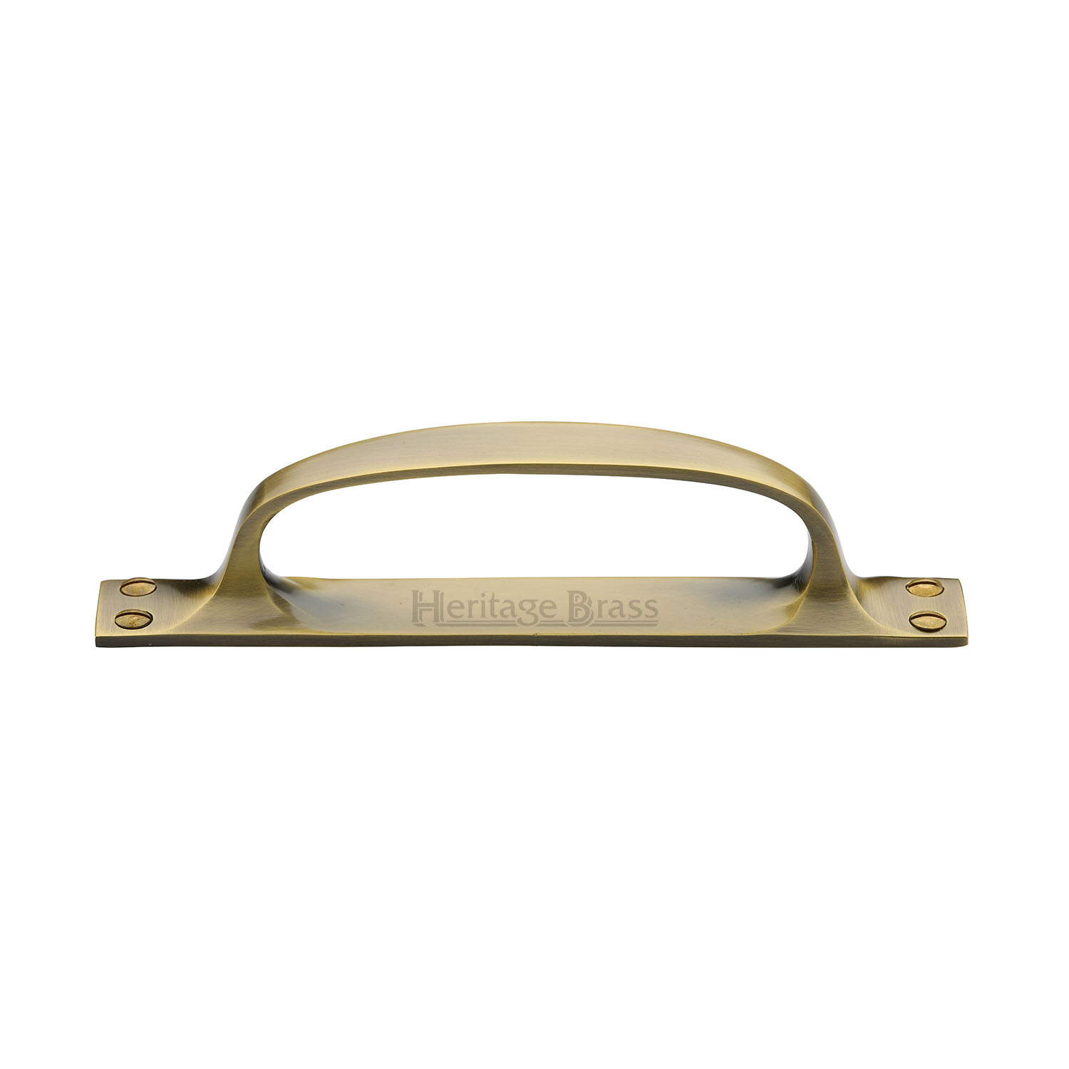Heritage Brass Pull Handle on Plate