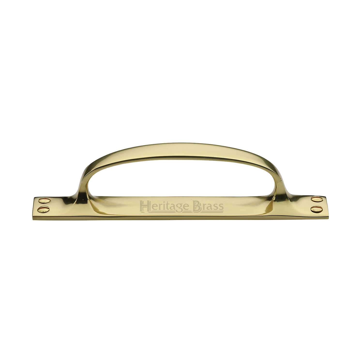Heritage Brass Pull Handle on Plate
