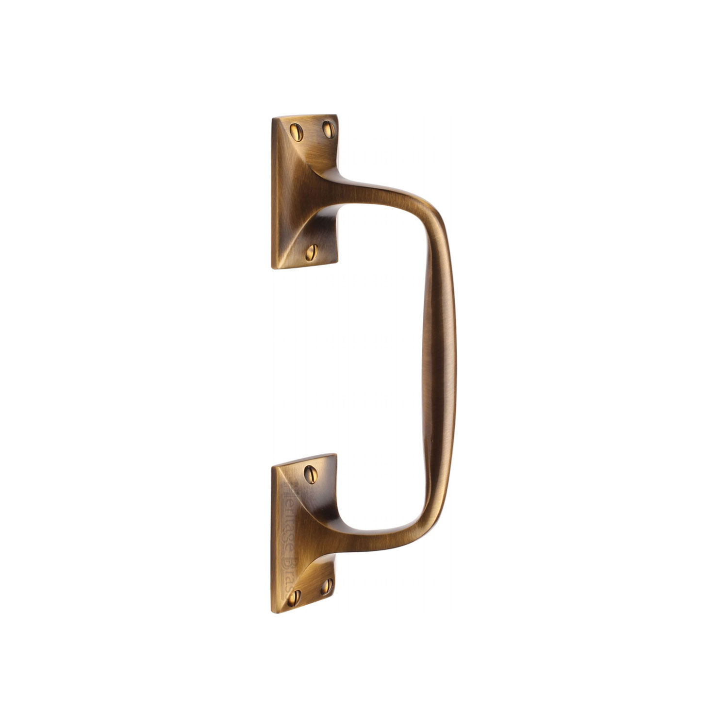Heritage Brass Door Pull Handle Cranked Design 8"