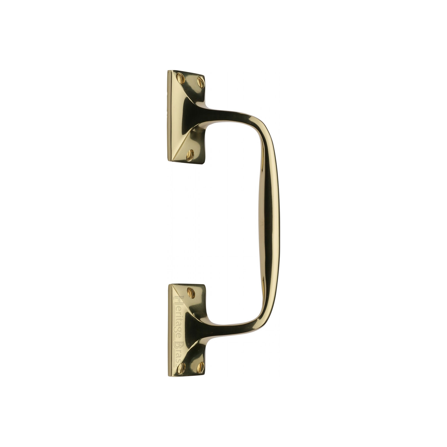 Heritage Brass Door Pull Handle Cranked Design 8"