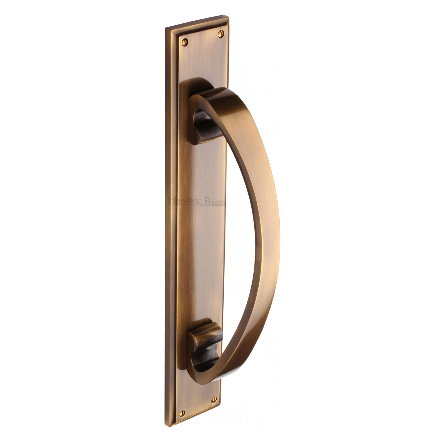 Heritage Brass Door Pull Handle on Plate