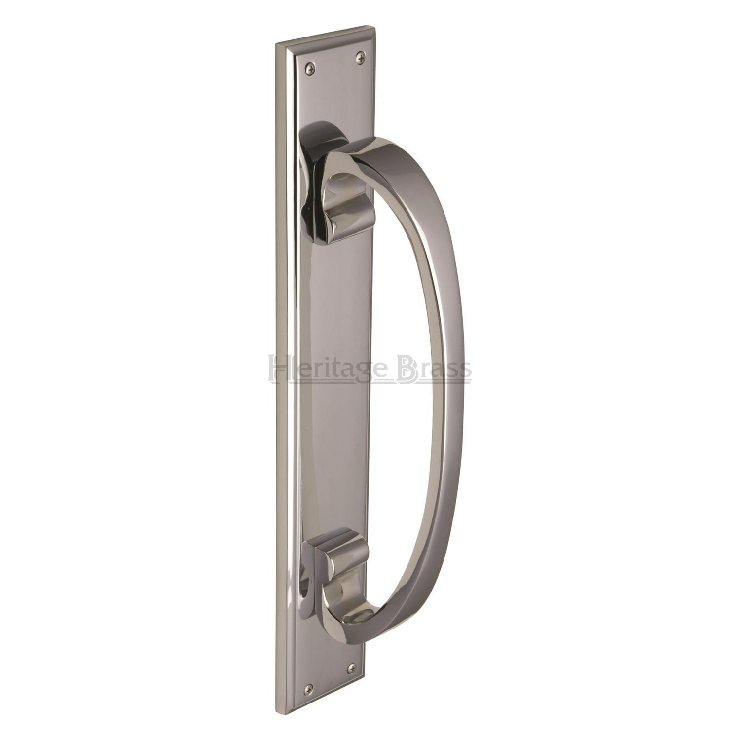 Heritage Brass Door Pull Handle on Plate