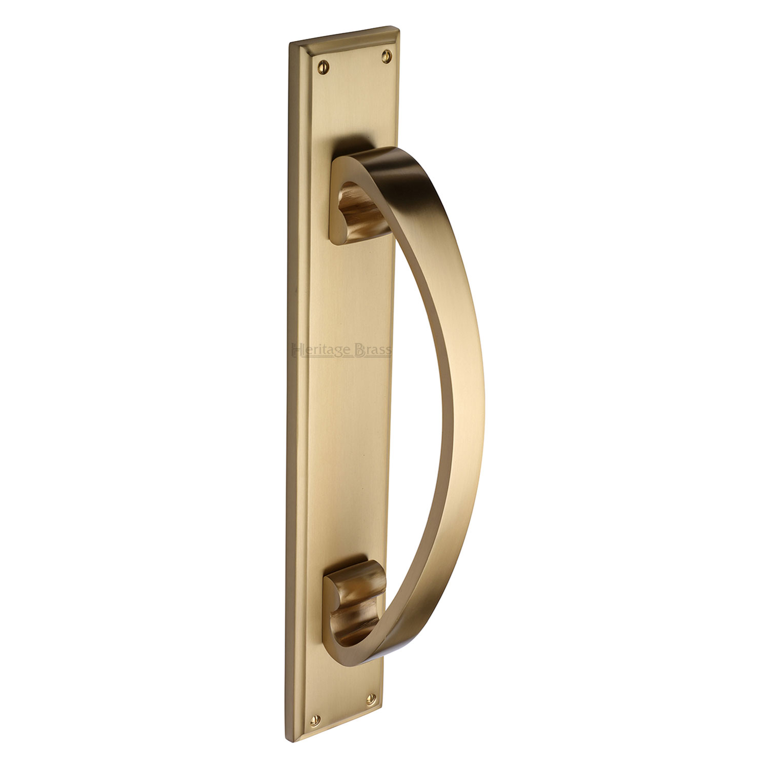 Heritage Brass Door Pull Handle on Plate
