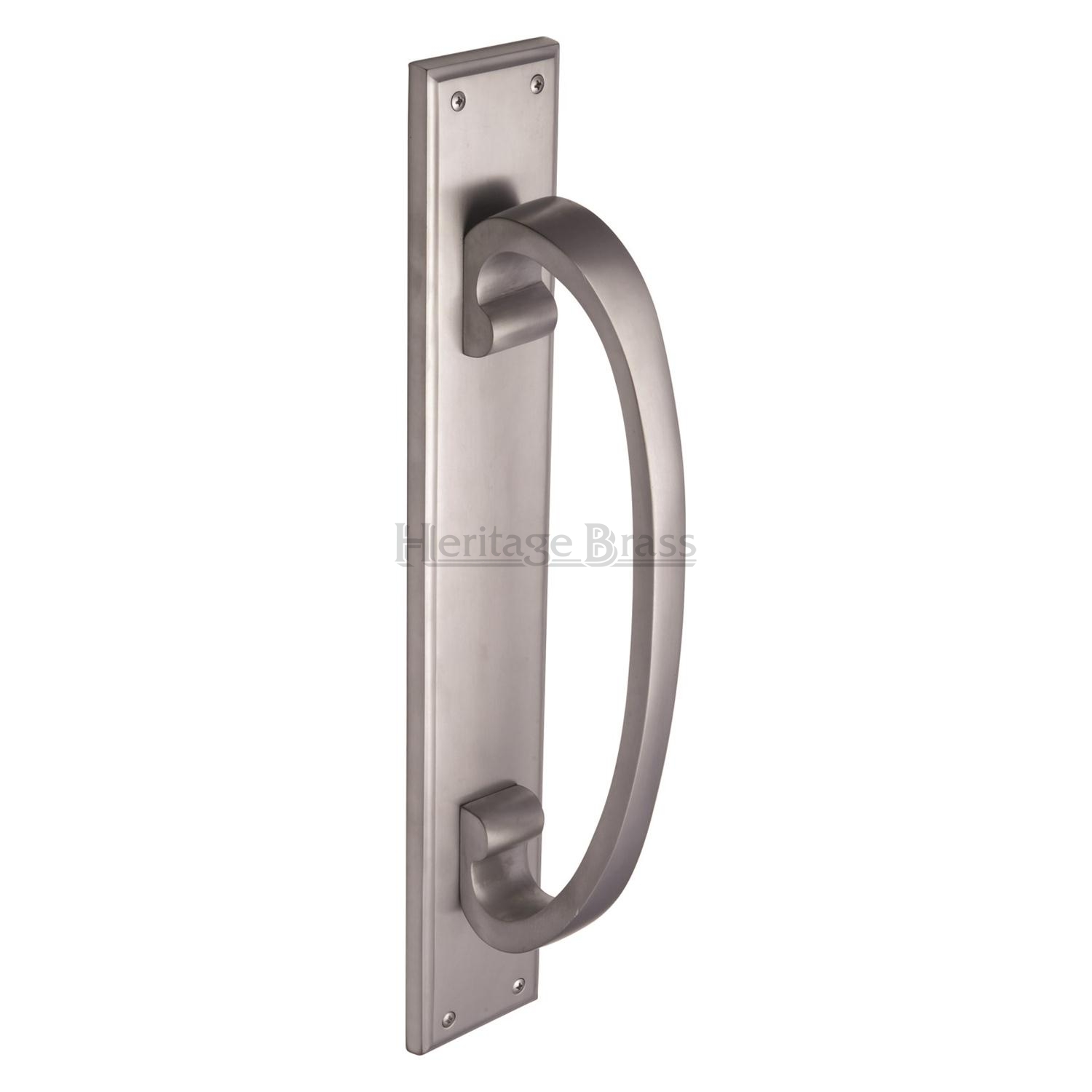 Heritage Brass Door Pull Handle on Plate