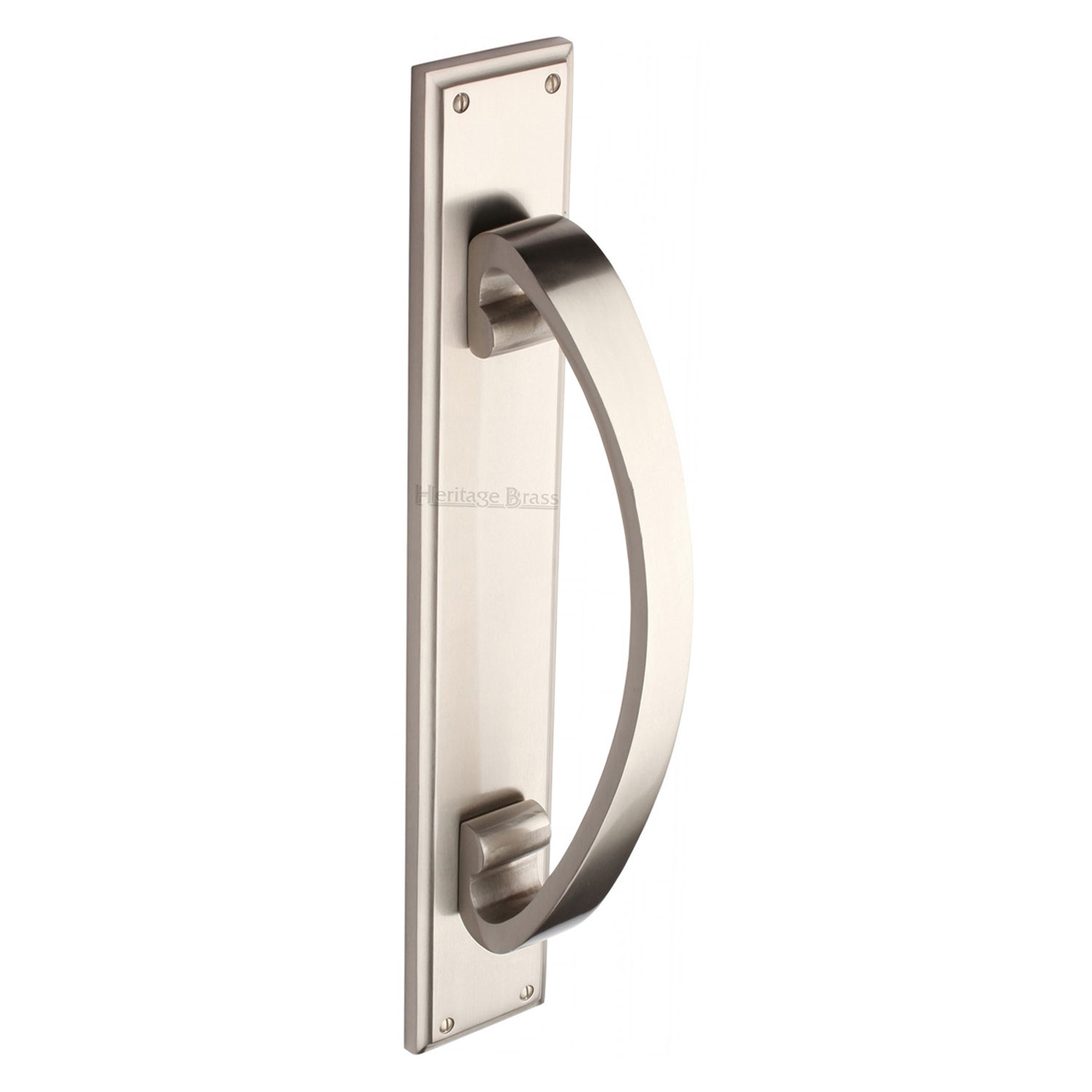 Heritage Brass Door Pull Handle on Plate
