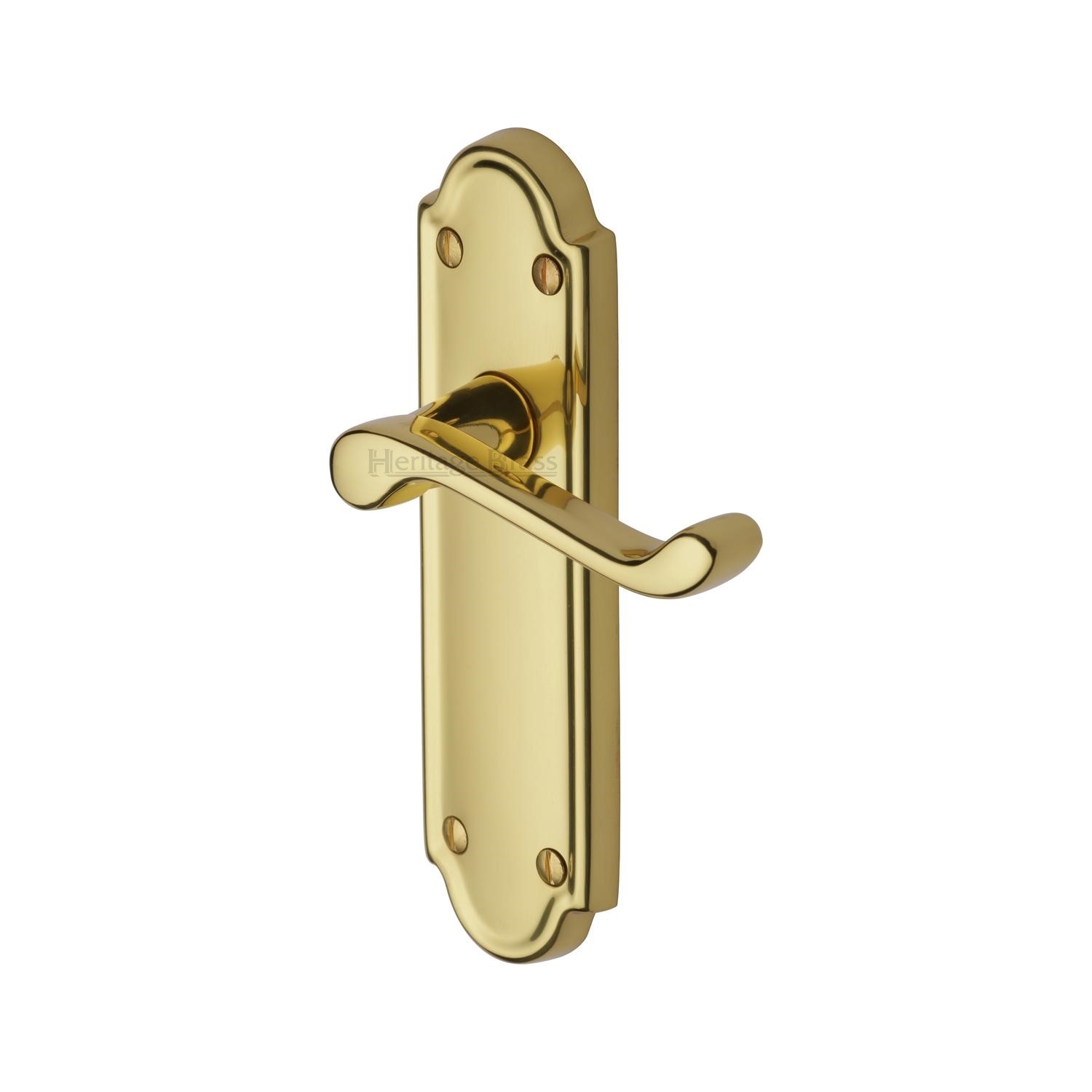 Heritage Brass Door Handle Lever Latch Meridian Design