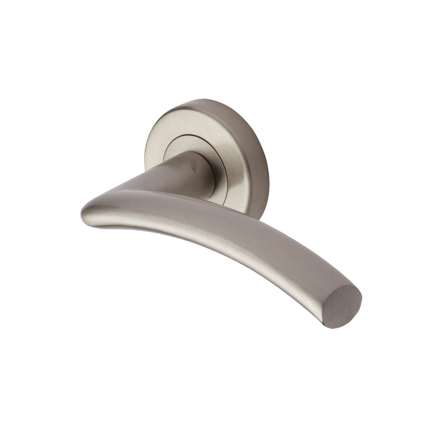 Heritage Brass Door Handle Lever Latch on Round Rose Centaur Design