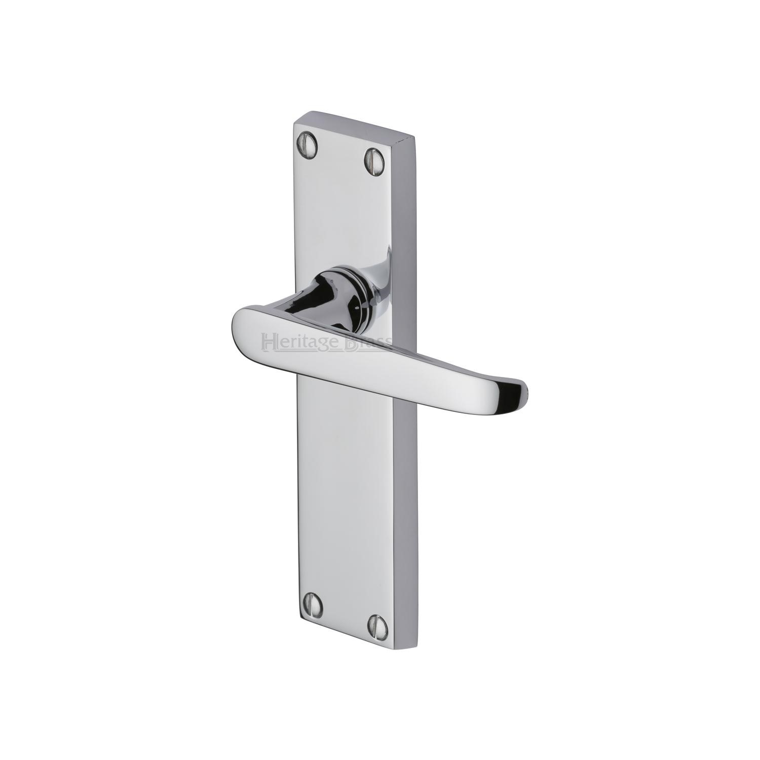 Heritage Brass Door Handle Lever Latch Victoria Design