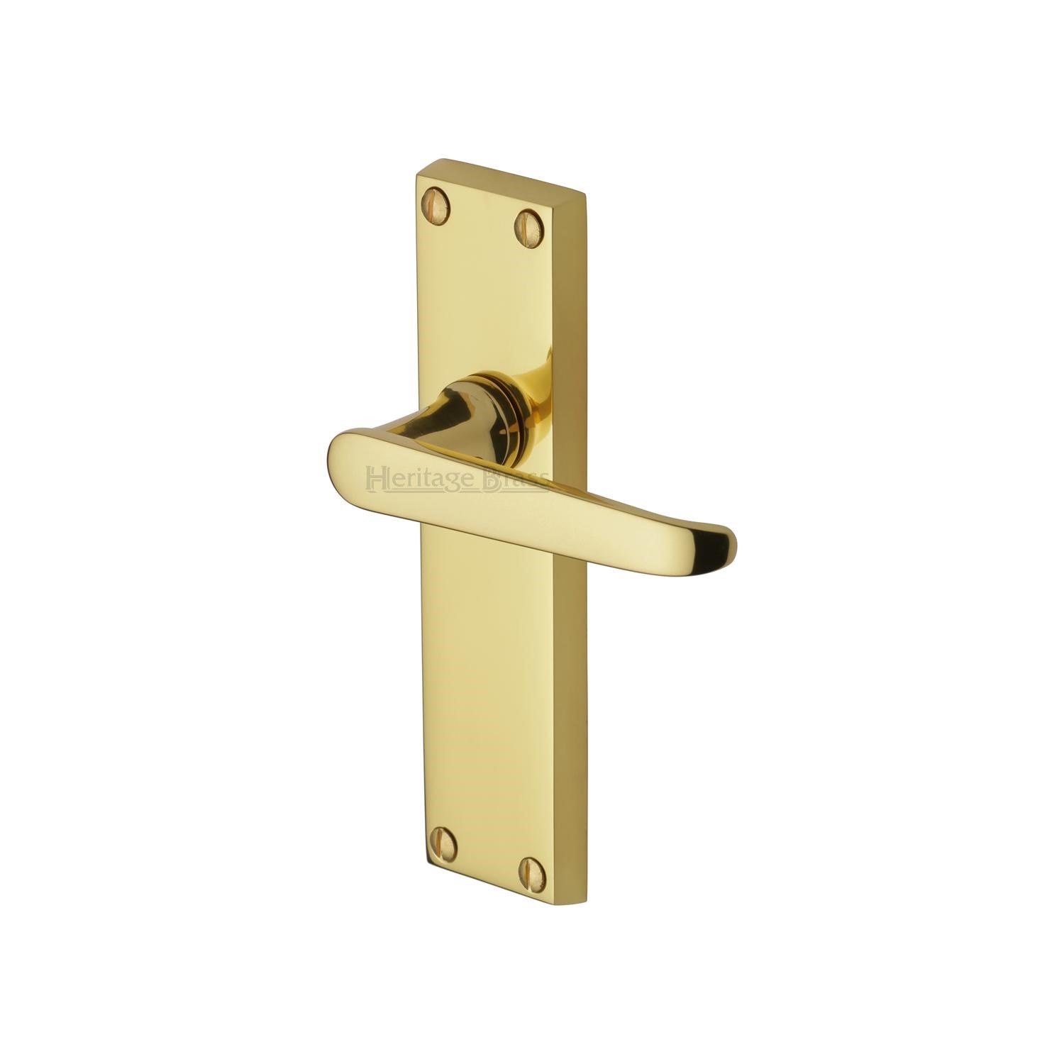 Heritage Brass Door Handle Lever Latch Victoria Design