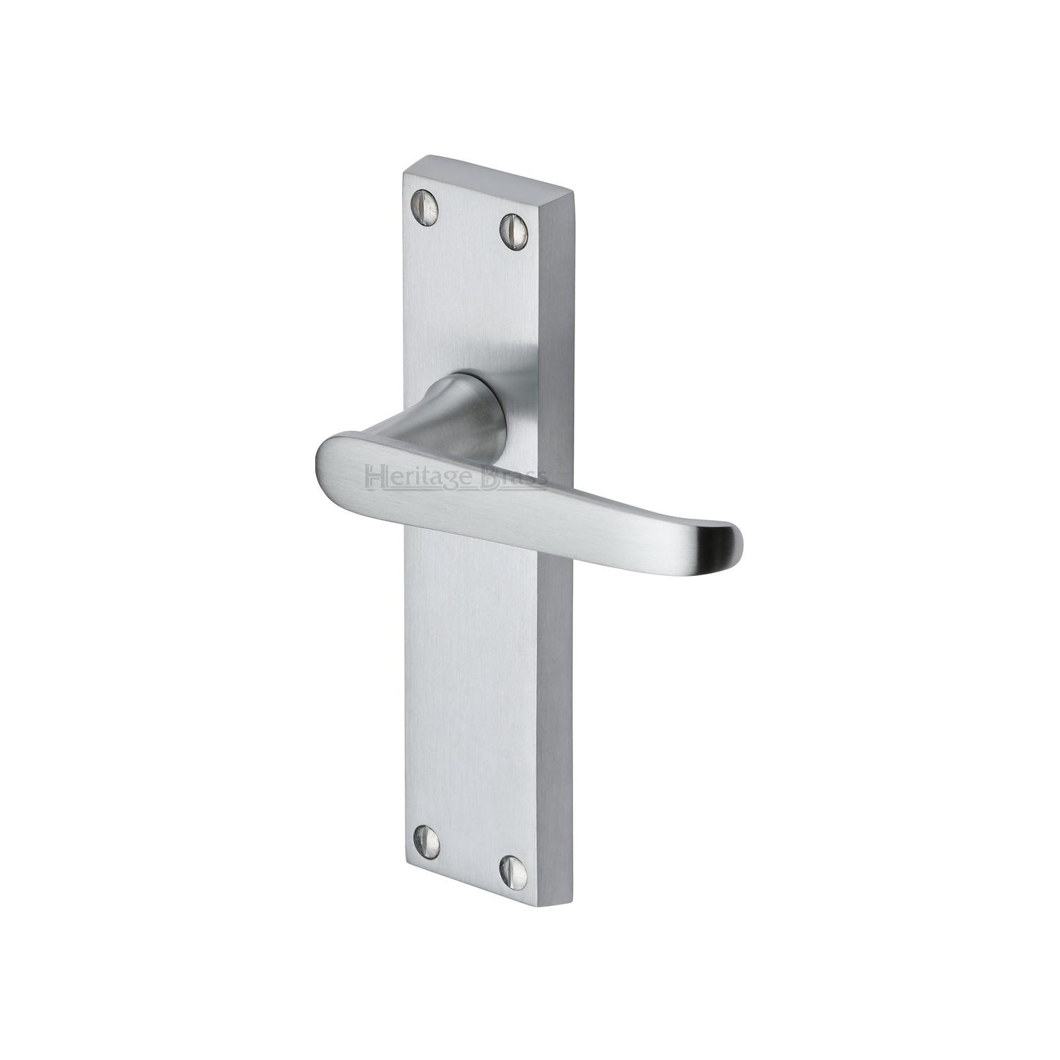 Heritage Brass Door Handle Lever Latch Victoria Design