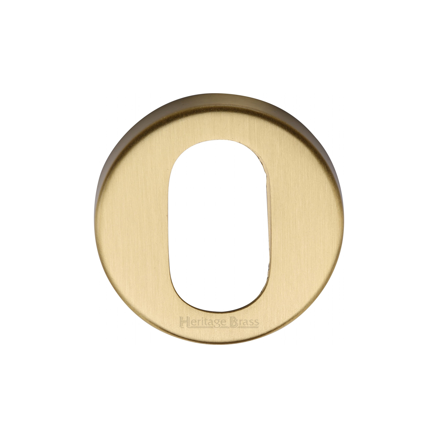 Heritage Brass Oval Profile Cylinder Escutcheon