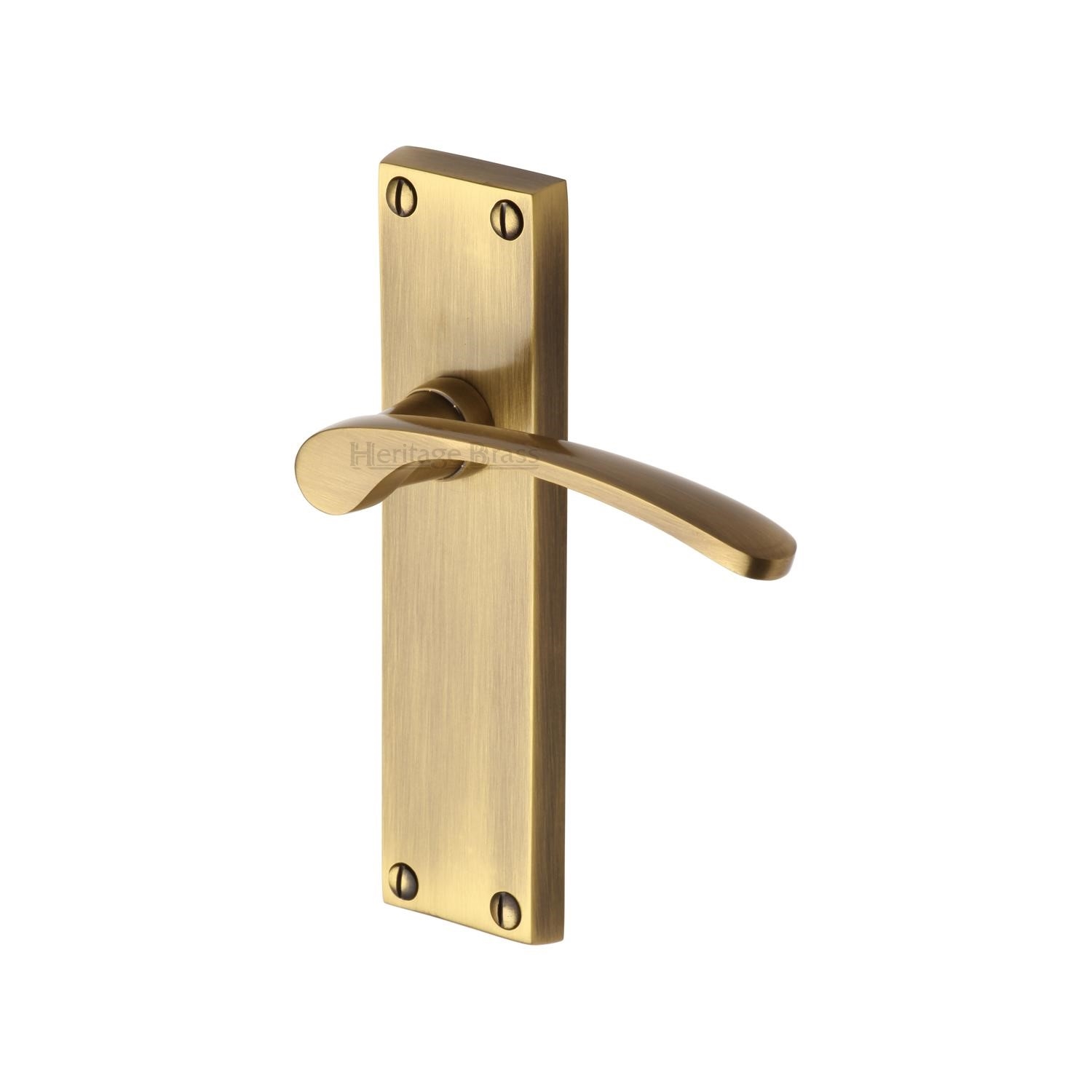 Heritage Brass Door Handle Lever Latch Sophia Design