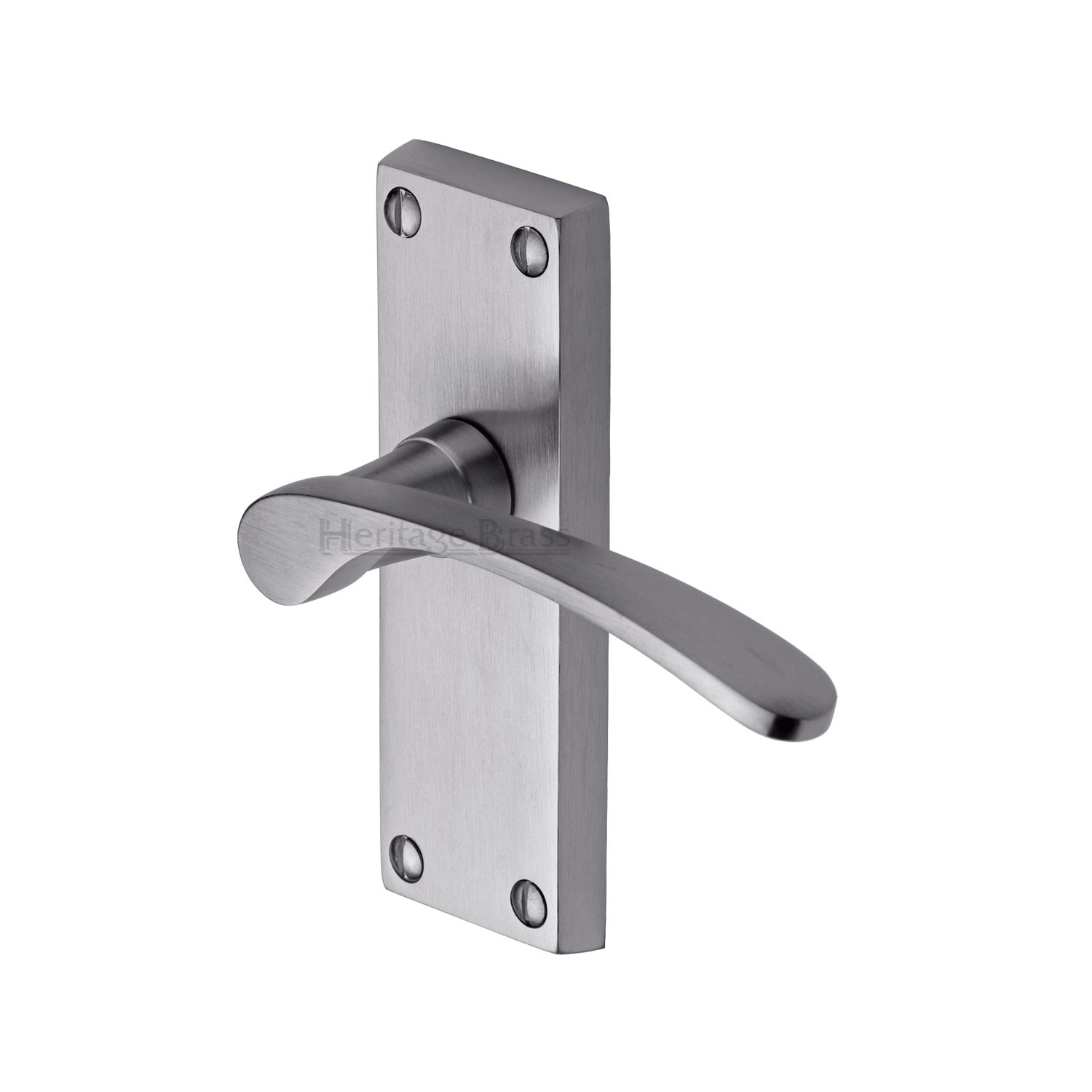 Heritage Brass Door Handle Lever Latch Sophia Short Design
