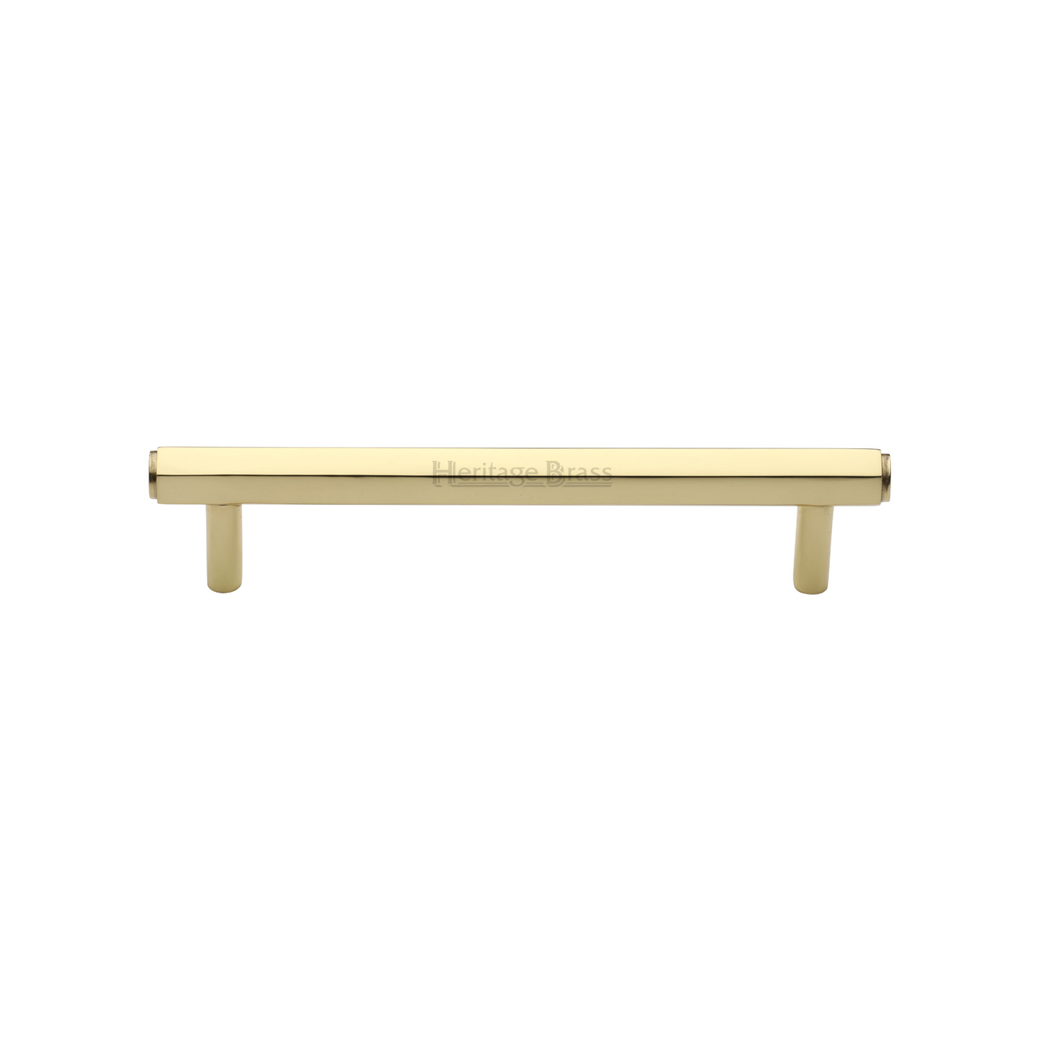 Heritage Brass Cabinet Pull Hexagon Design 128mm c/c
