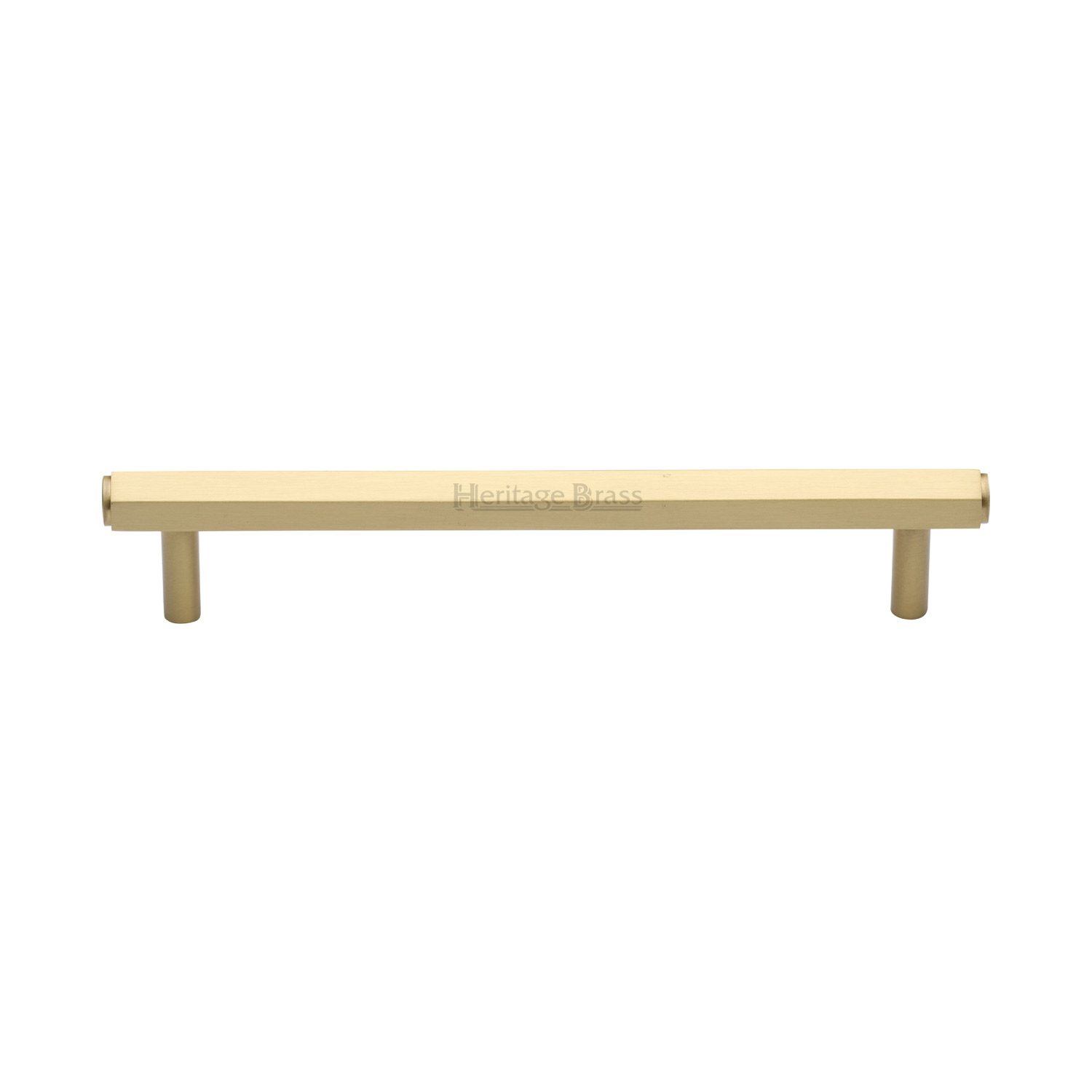 Heritage Brass Cabinet Pull Hexagon Design 160mm c/c