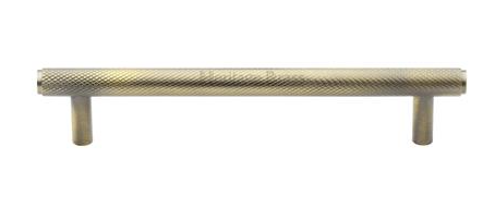 Knurled Cabinet Handle 160 - Antique Brass