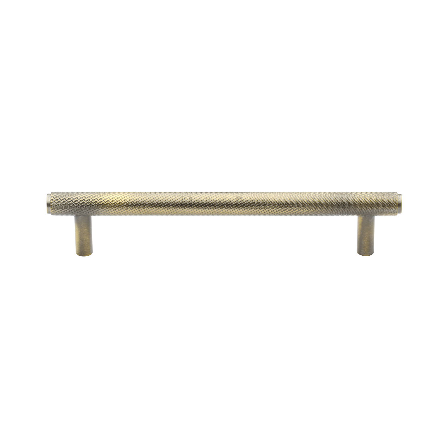 Heritage Brass Cabinet Pull Complete Knurl Design 128mm c/c