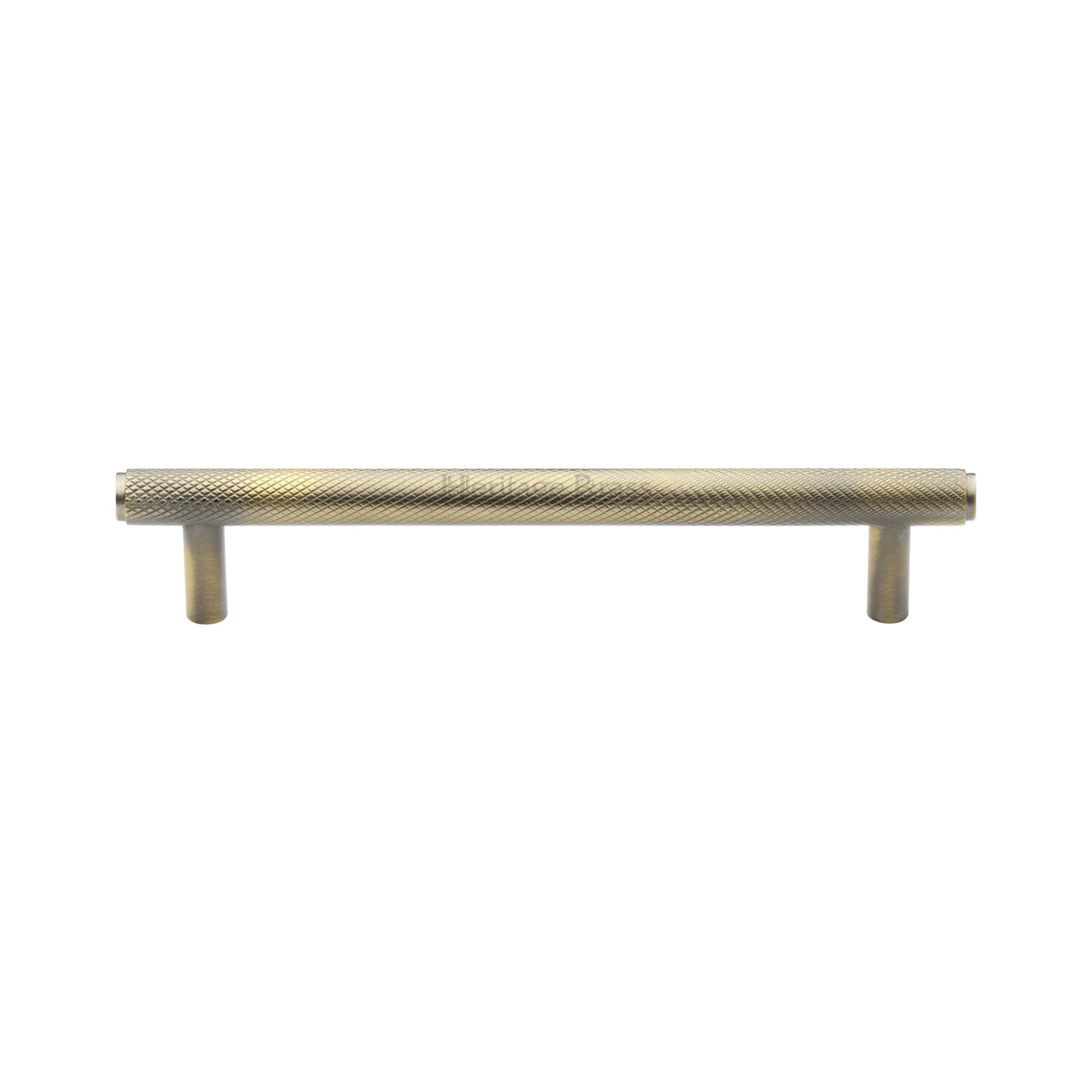 Heritage Brass Cabinet Pull Complete Knurl Design 160mm c/c
