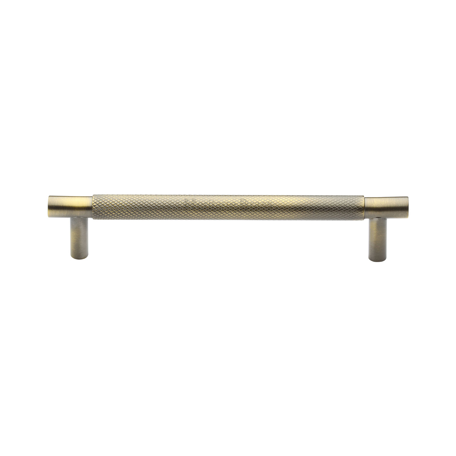 Heritage Brass Cabinet Pull Partial Knurl Design 128mm c/c