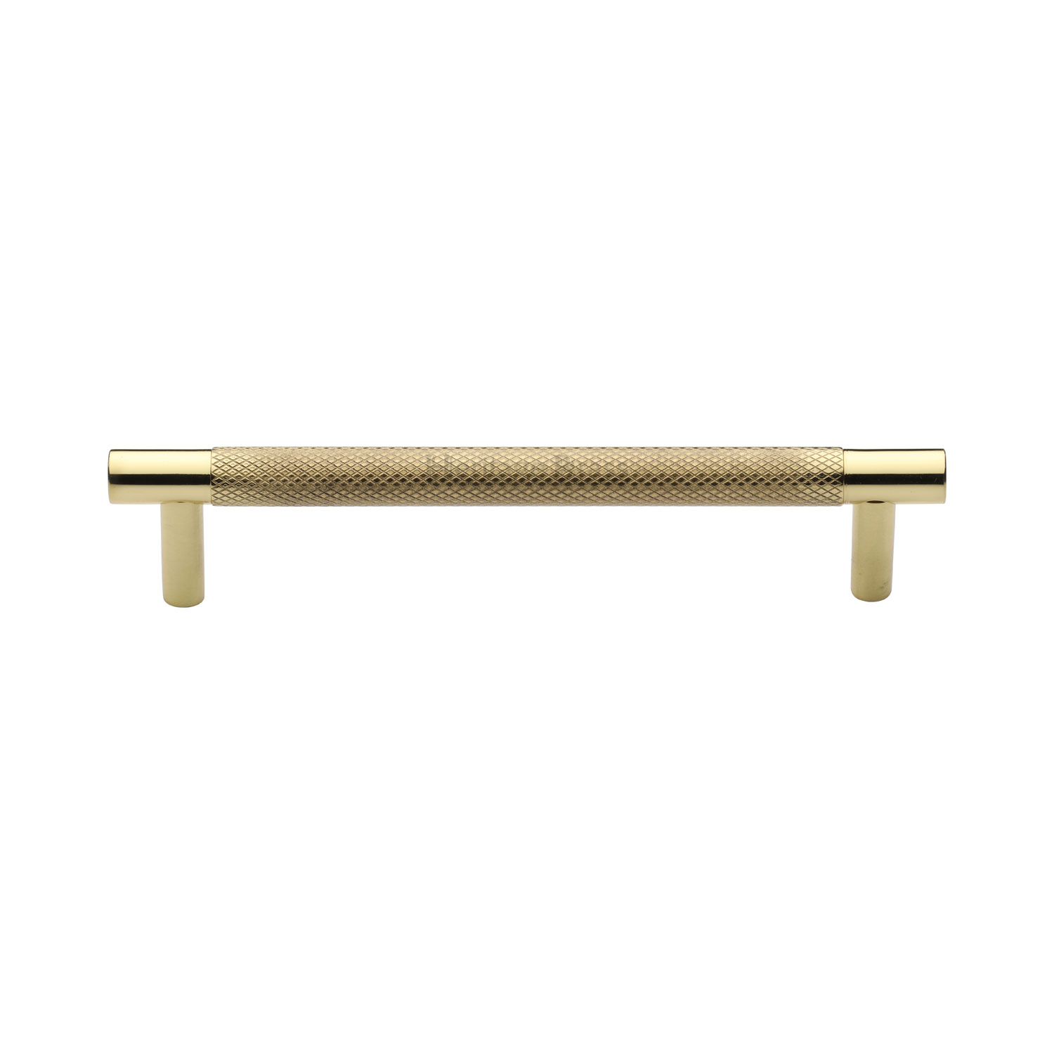 Heritage Brass Cabinet Pull Partial Knurl Design 128mm c/c
