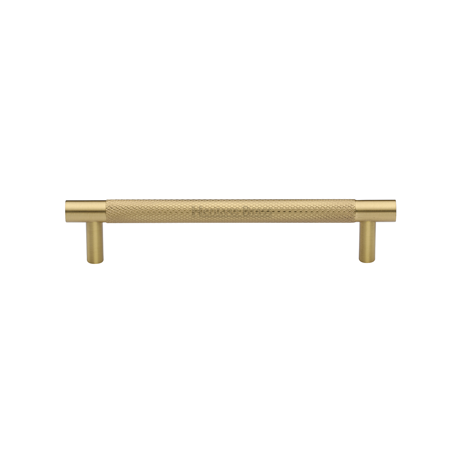 Heritage Brass Cabinet Pull Partial Knurl Design 128mm c/c