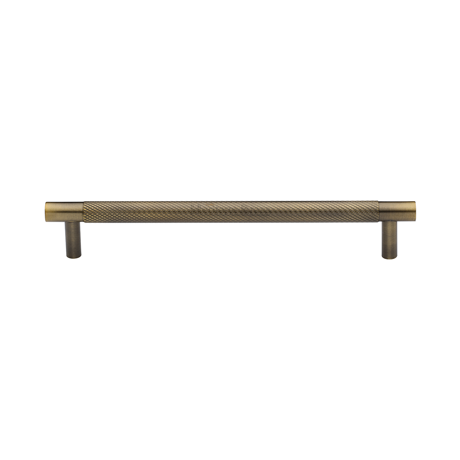 Heritage Brass Cabinet Pull Partial Knurl Design 160mm c/c