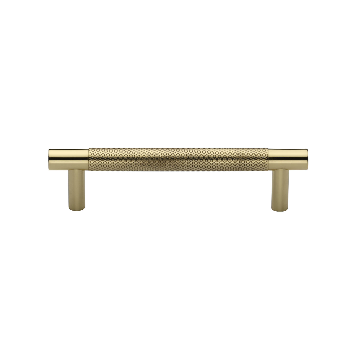 Heritage Brass Cabinet Pull Partial Knurl Design 96mm c/c