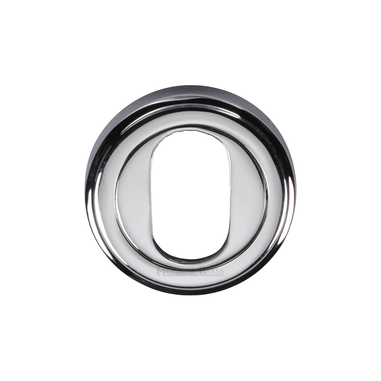 Heritage Brass Oval Profile Cylinder Escutcheon