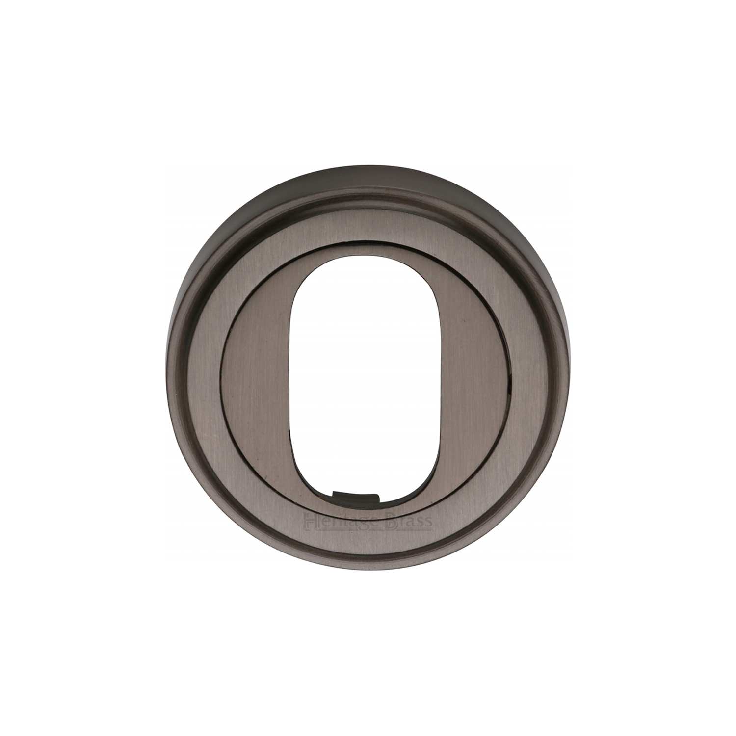 Heritage Brass Oval Profile Cylinder Escutcheon
