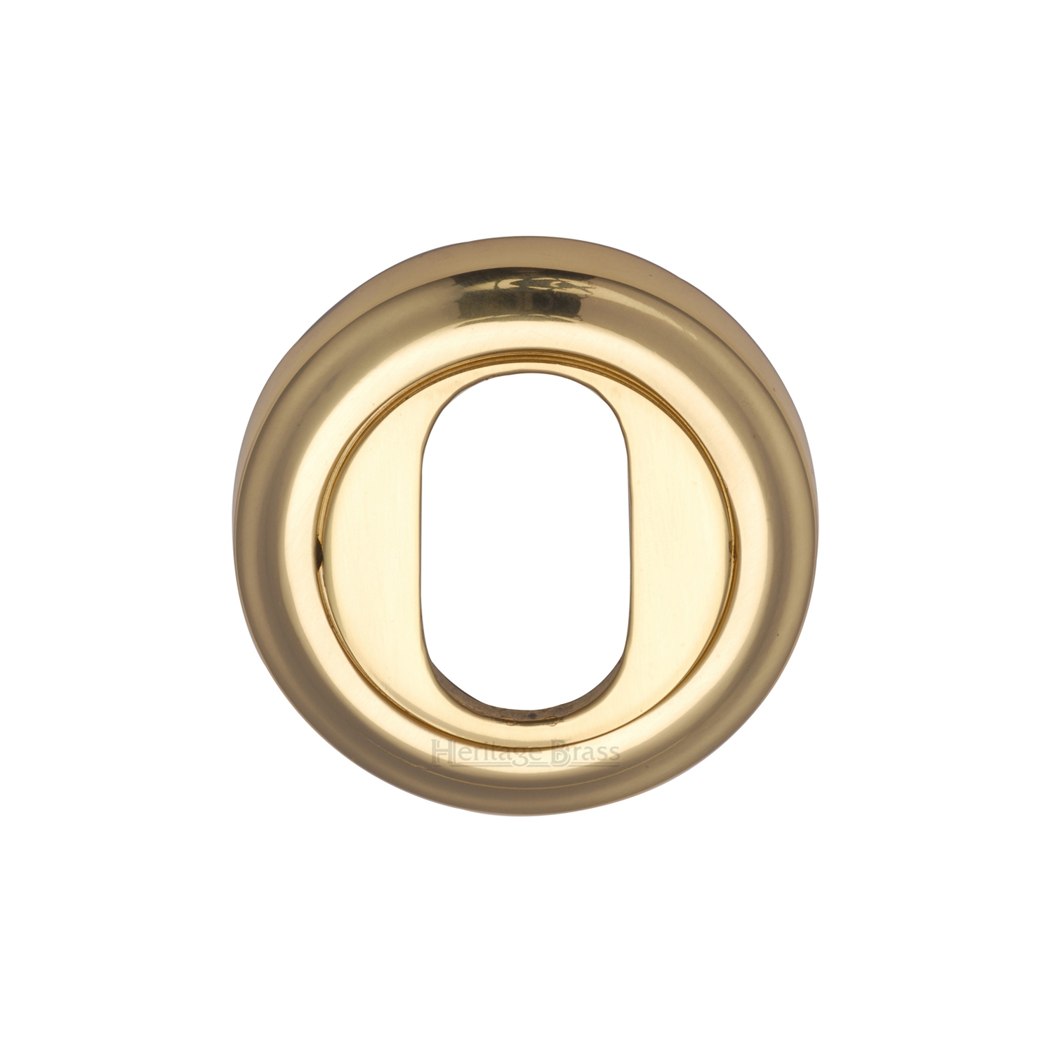 Heritage Brass Oval Profile Cylinder Escutcheon