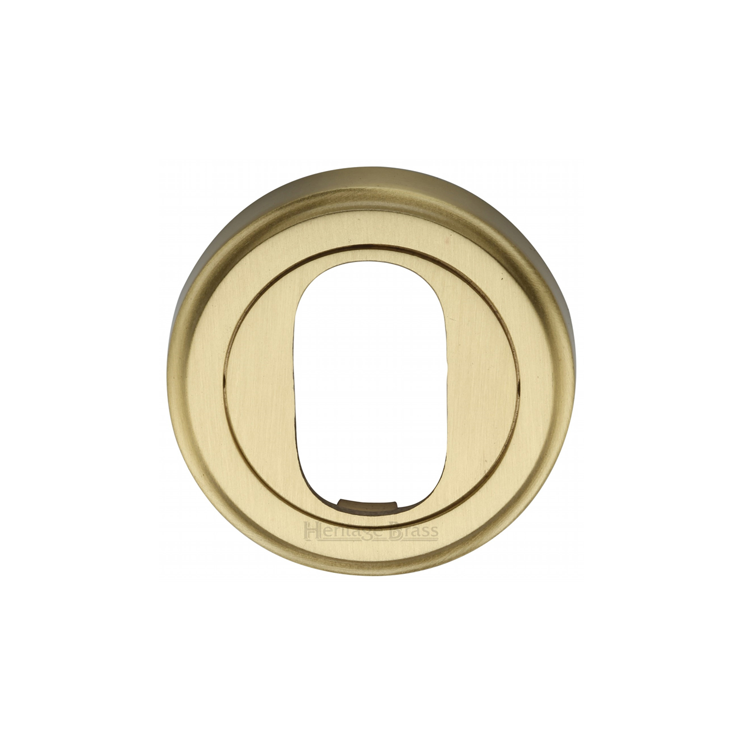Heritage Brass Oval Profile Cylinder Escutcheon