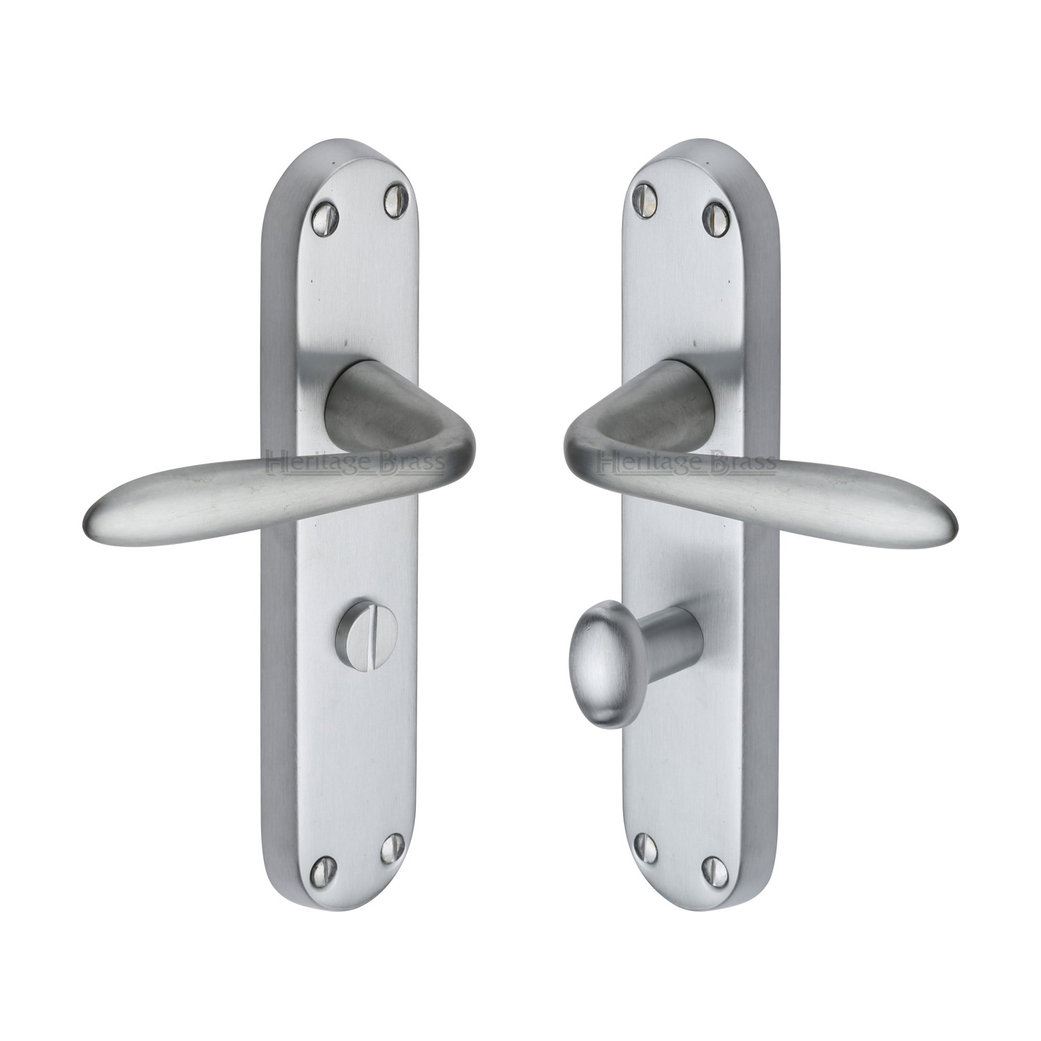 Heritage Brass Door Handle for Bathroom Sutton Design