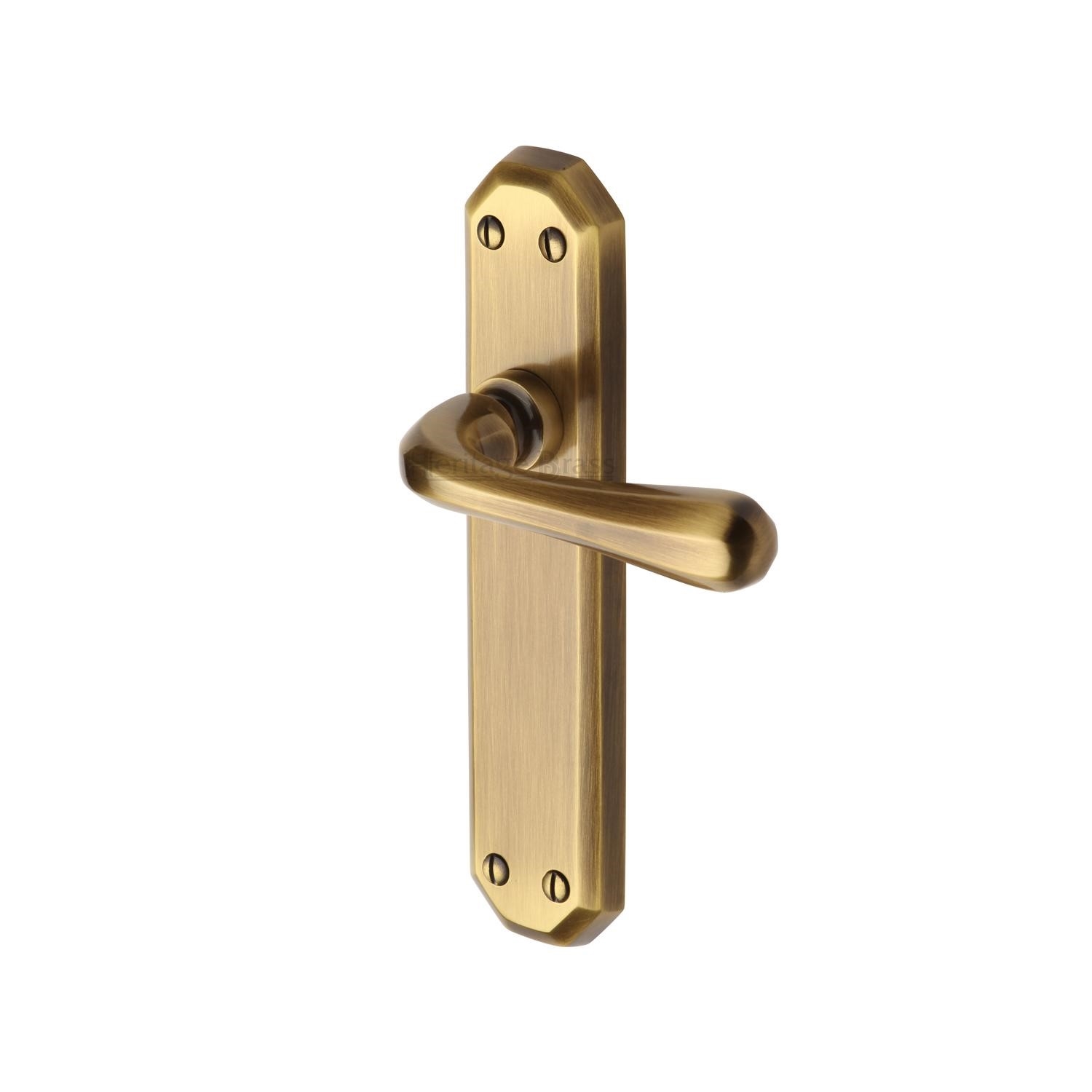 Heritage Brass Door Handle Lever Latch Charlbury Design