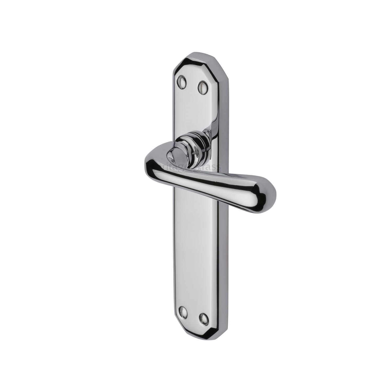 Heritage Brass Door Handle Lever Latch Charlbury Design