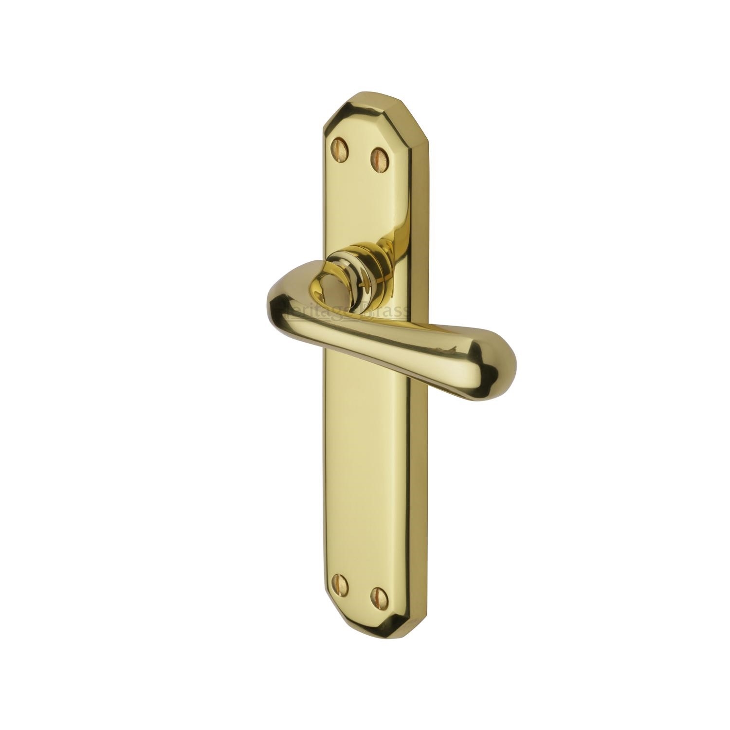 Heritage Brass Door Handle Lever Latch Charlbury Design