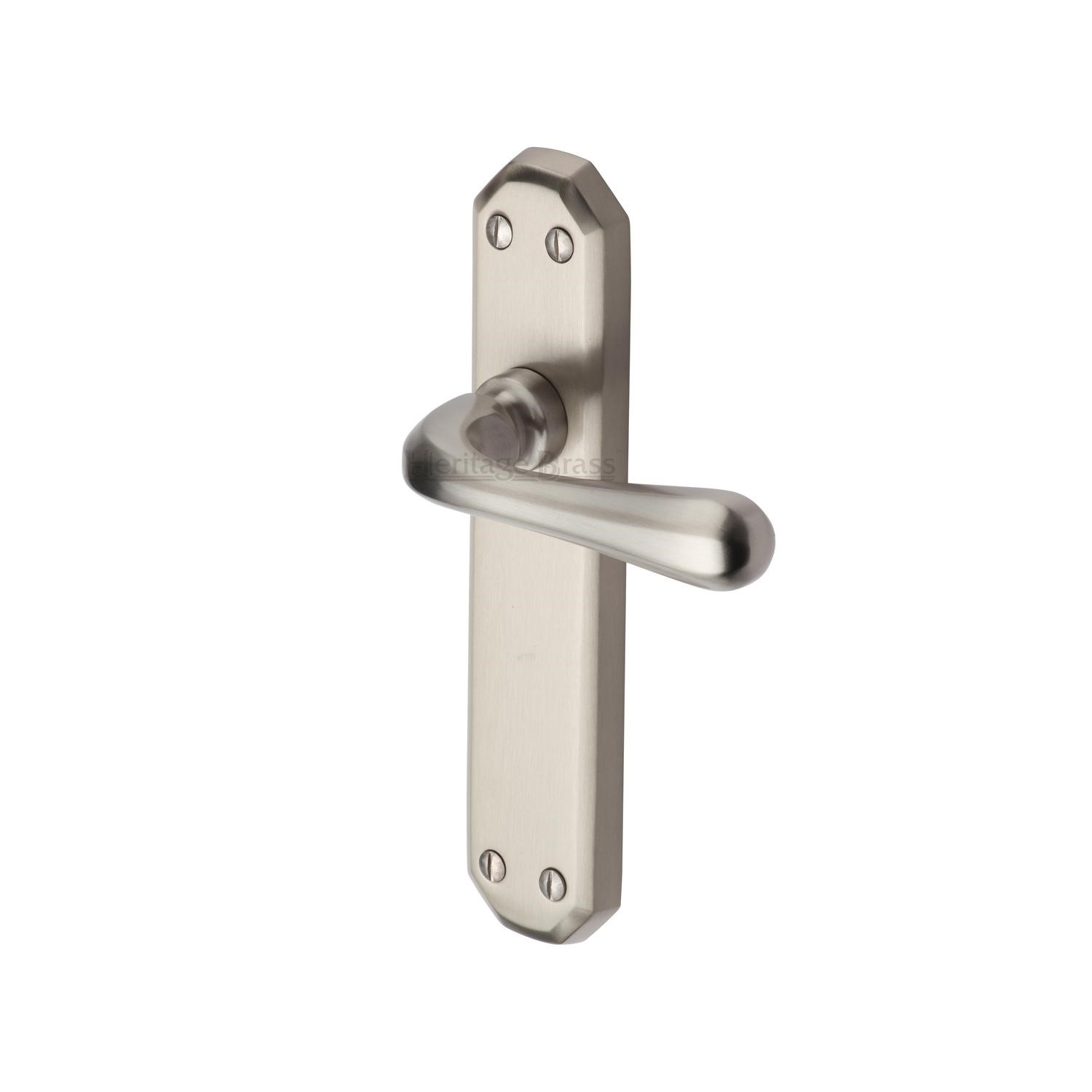 Heritage Brass Door Handle Lever Latch Charlbury Design