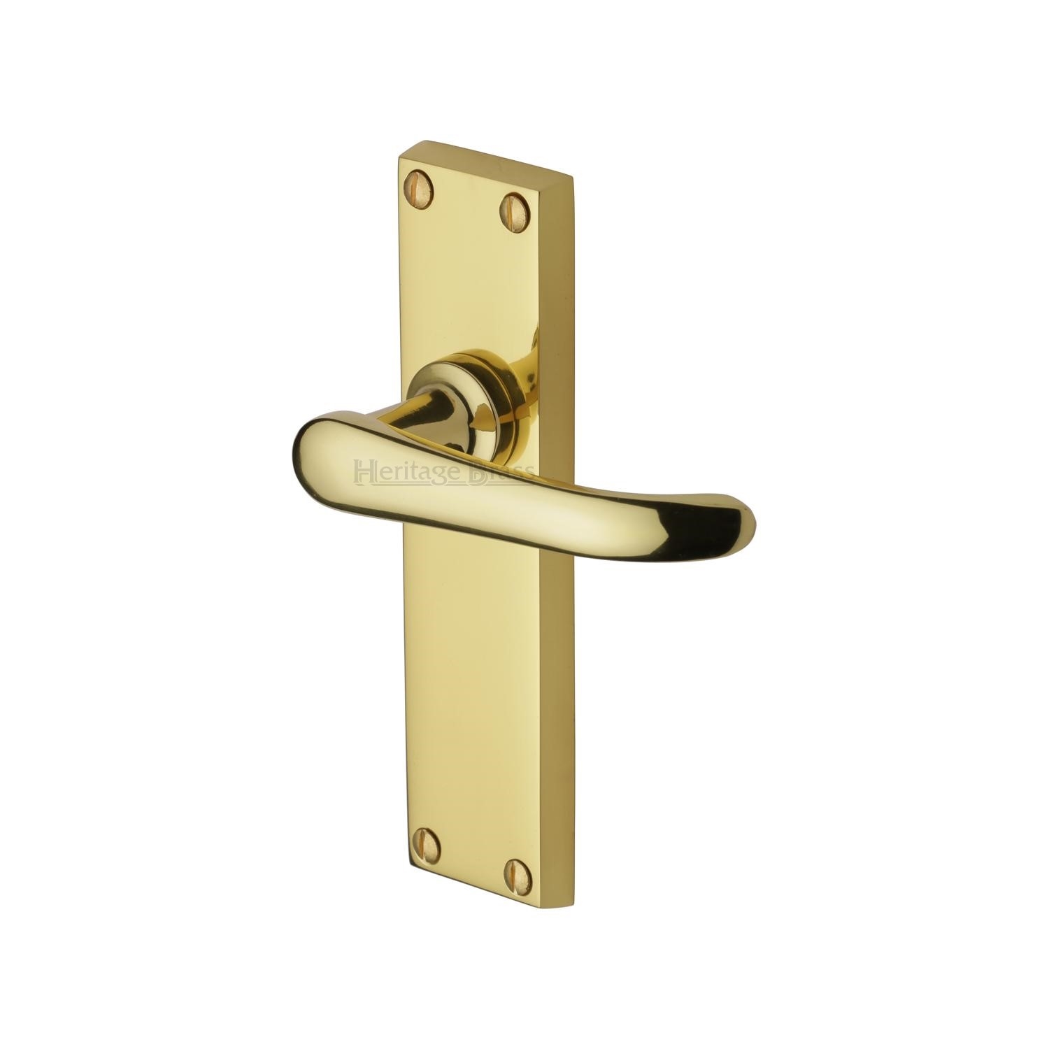 Heritage Brass Door Handle Lever Latch Windsor Design
