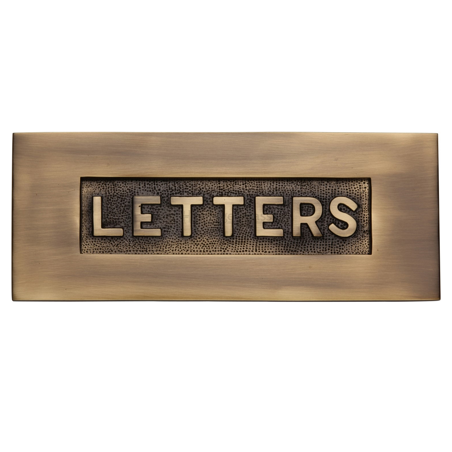 Heritage Brass Embossed Letterplate