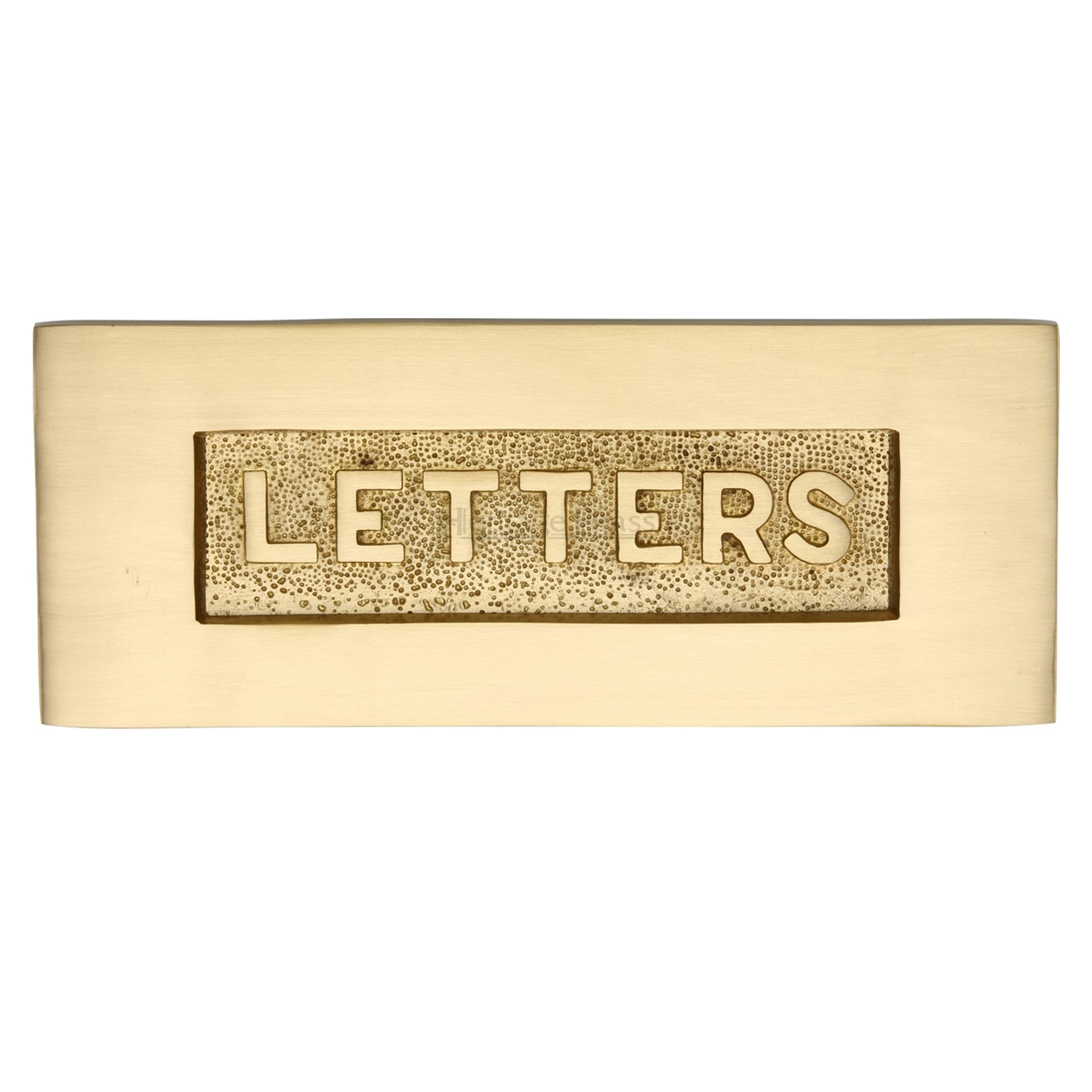Heritage Brass Embossed Letterplate