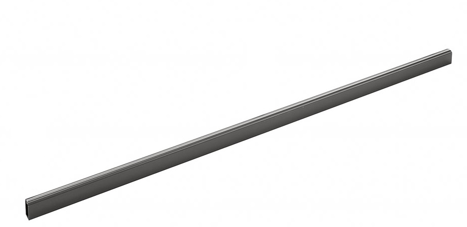 Salice Accessories Hanger Rail -  15 x 30 mm x 1500mm - Metal Grey Brown 