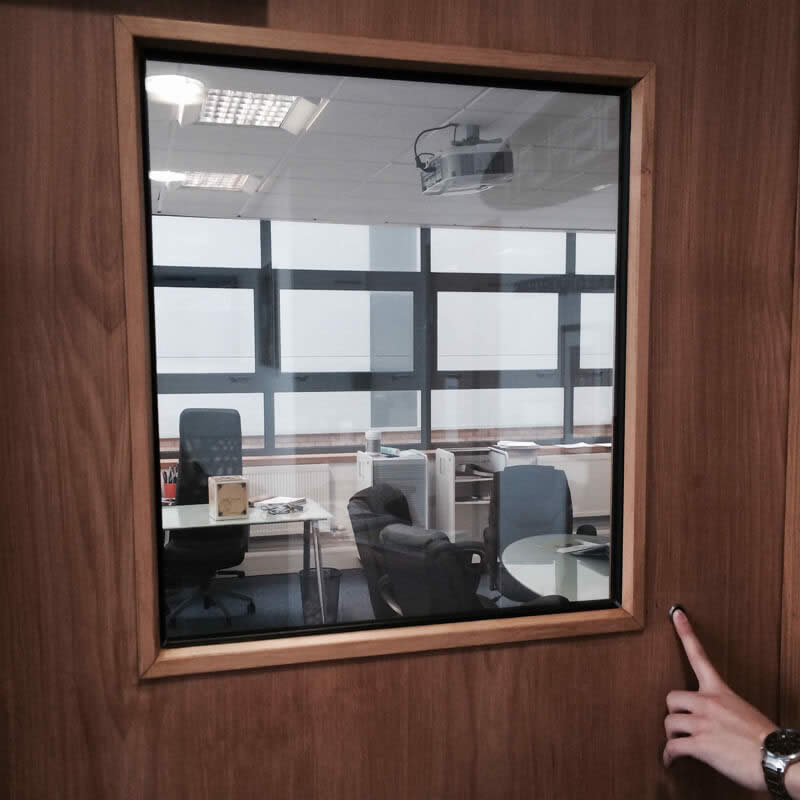 Intaswitch Vision Panel, 804 x 254mm, FD30, 10 x 10mm Glass 1 Side Operation