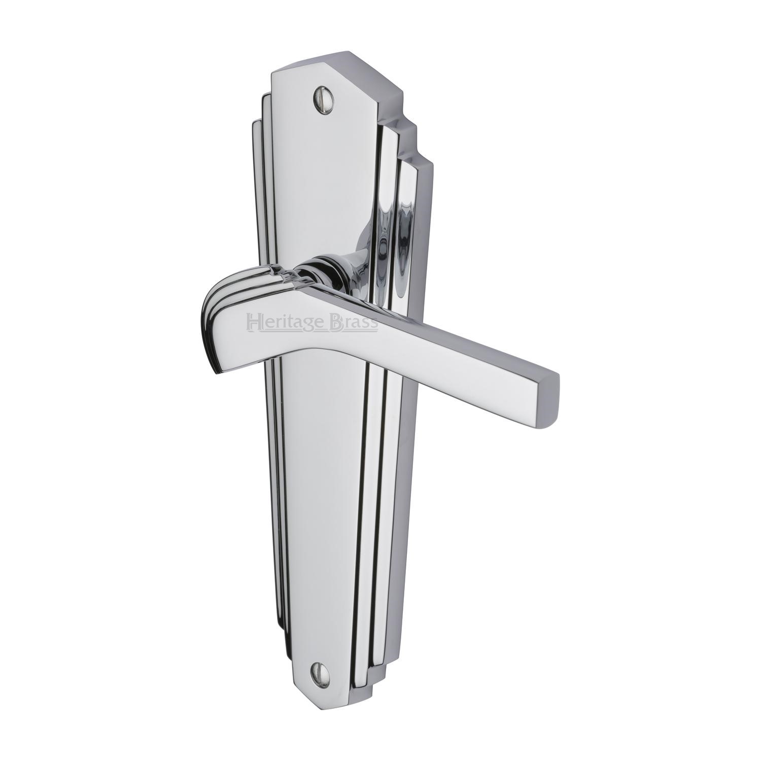 Heritage Brass Door Handle Lever Latch Waldorf Design