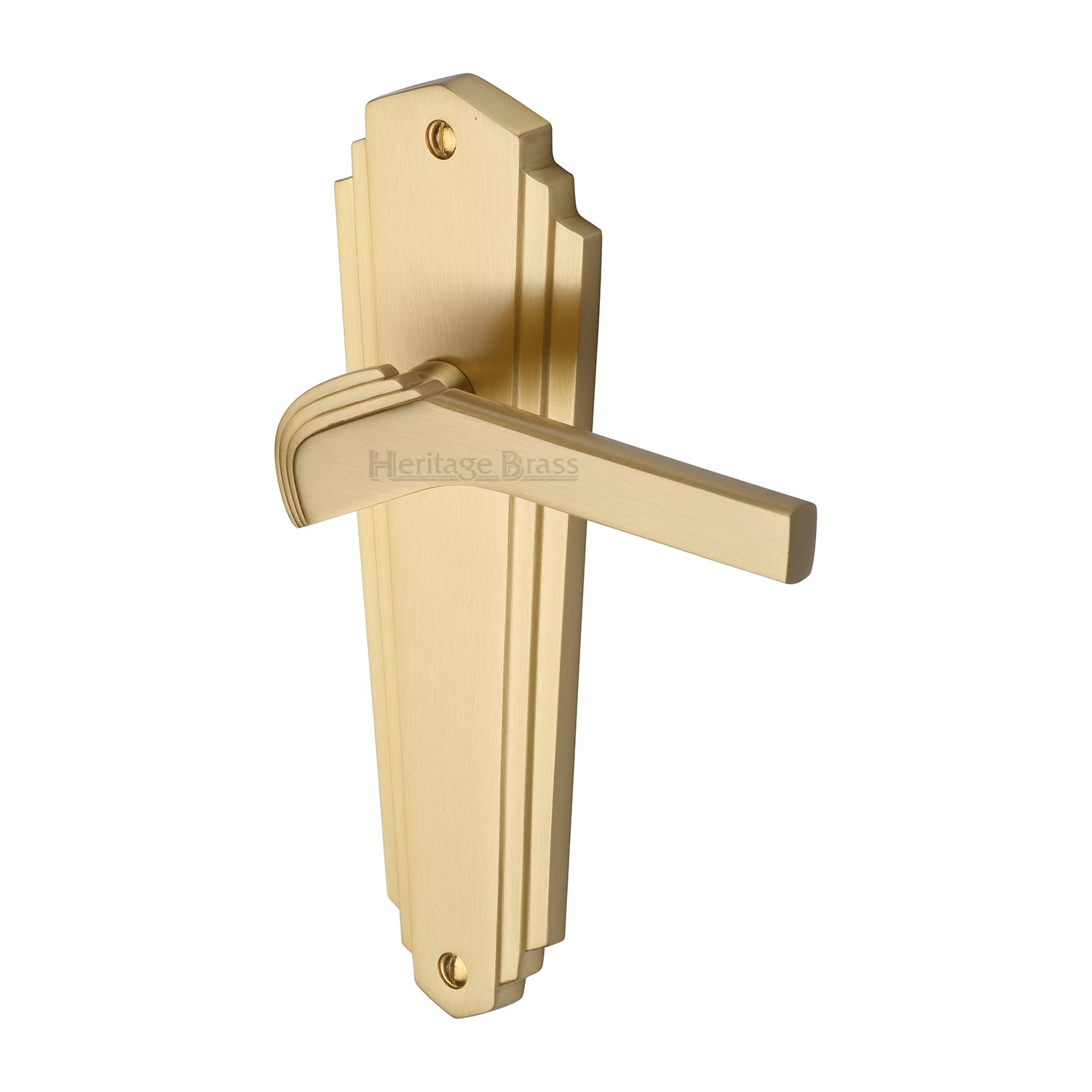 Heritage Brass Door Handle Lever Latch Waldorf Design