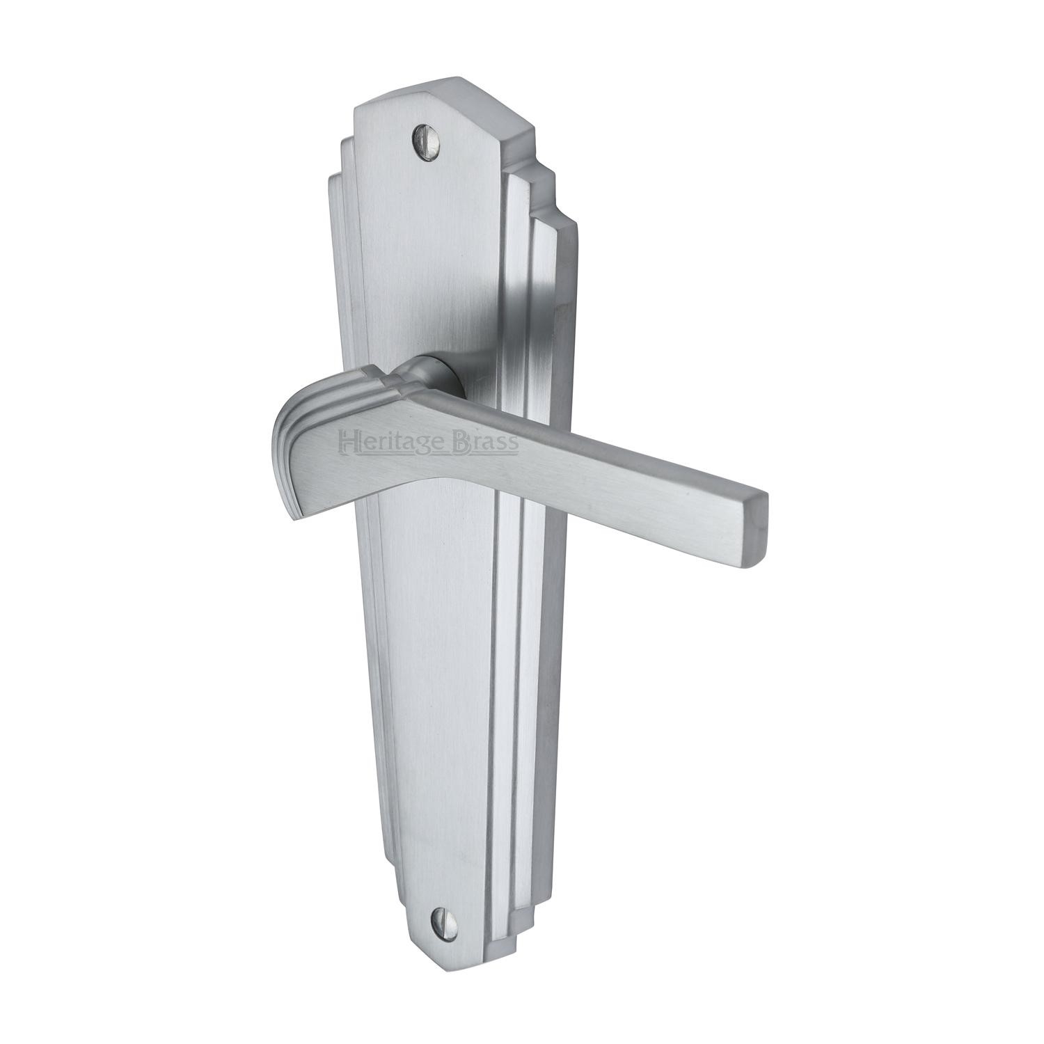 Heritage Brass Door Handle Lever Latch Waldorf Design