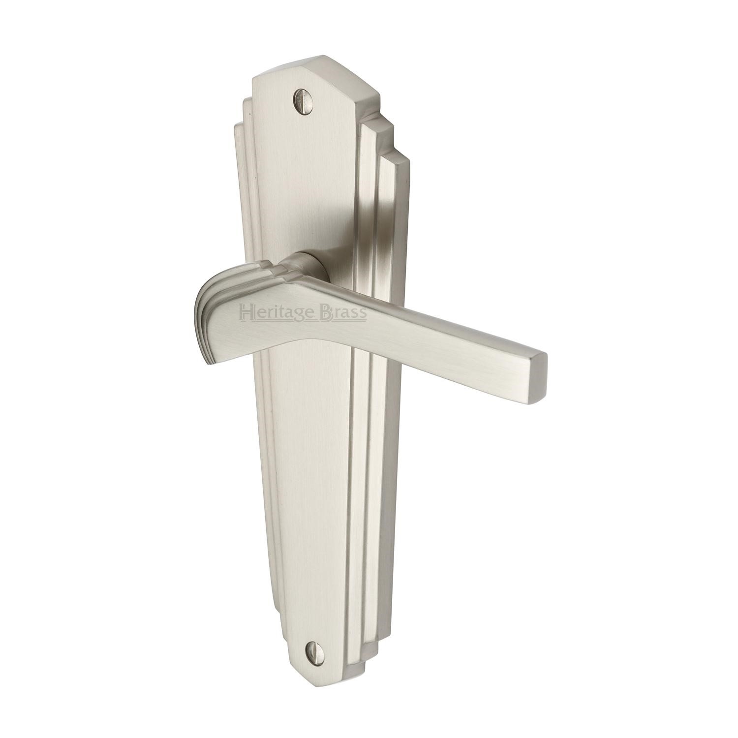 Heritage Brass Door Handle Lever Latch Waldorf Design