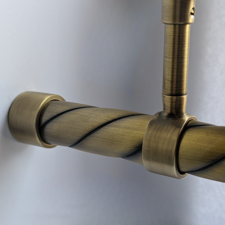 Premium Invisi Sockets for Round Wardrobe Rail - 32mm Diameter Ø