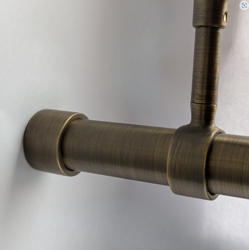 Premium Invisi Sockets for Round Wardrobe Rail - 25mm Diameter Ø